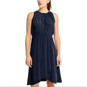 Athleta Martinique Tassle Summer Travel Navy Dress Size Small